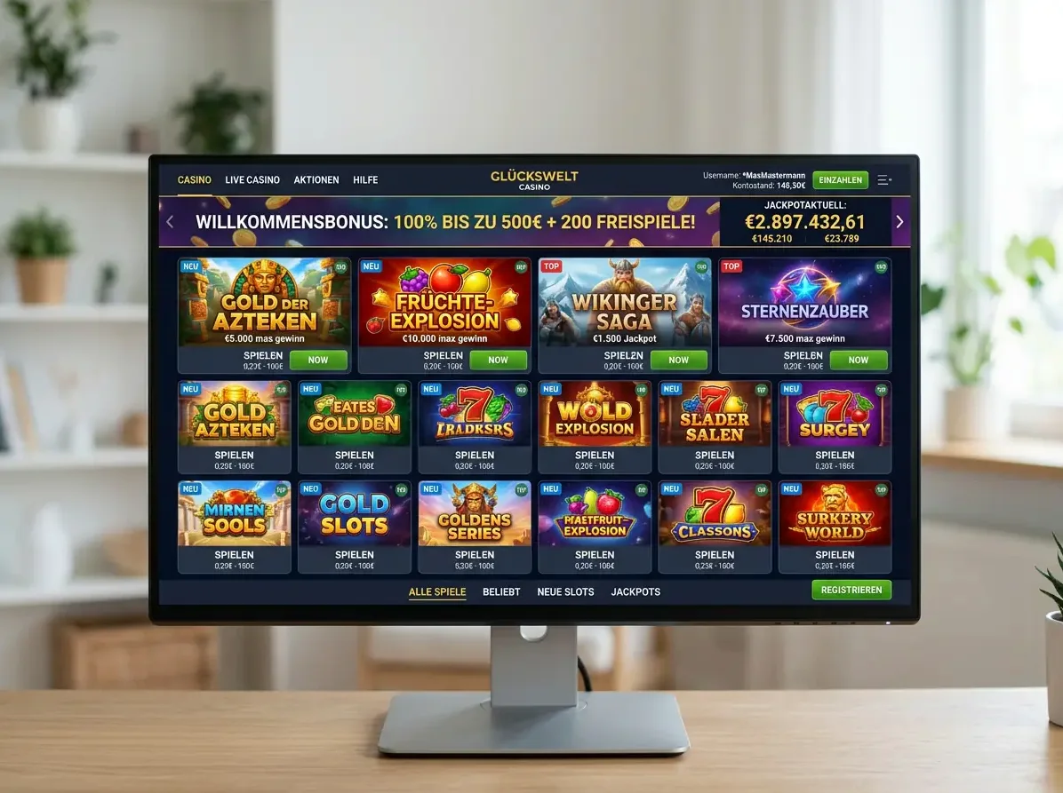 Spieleauswahl bei Rich Royal