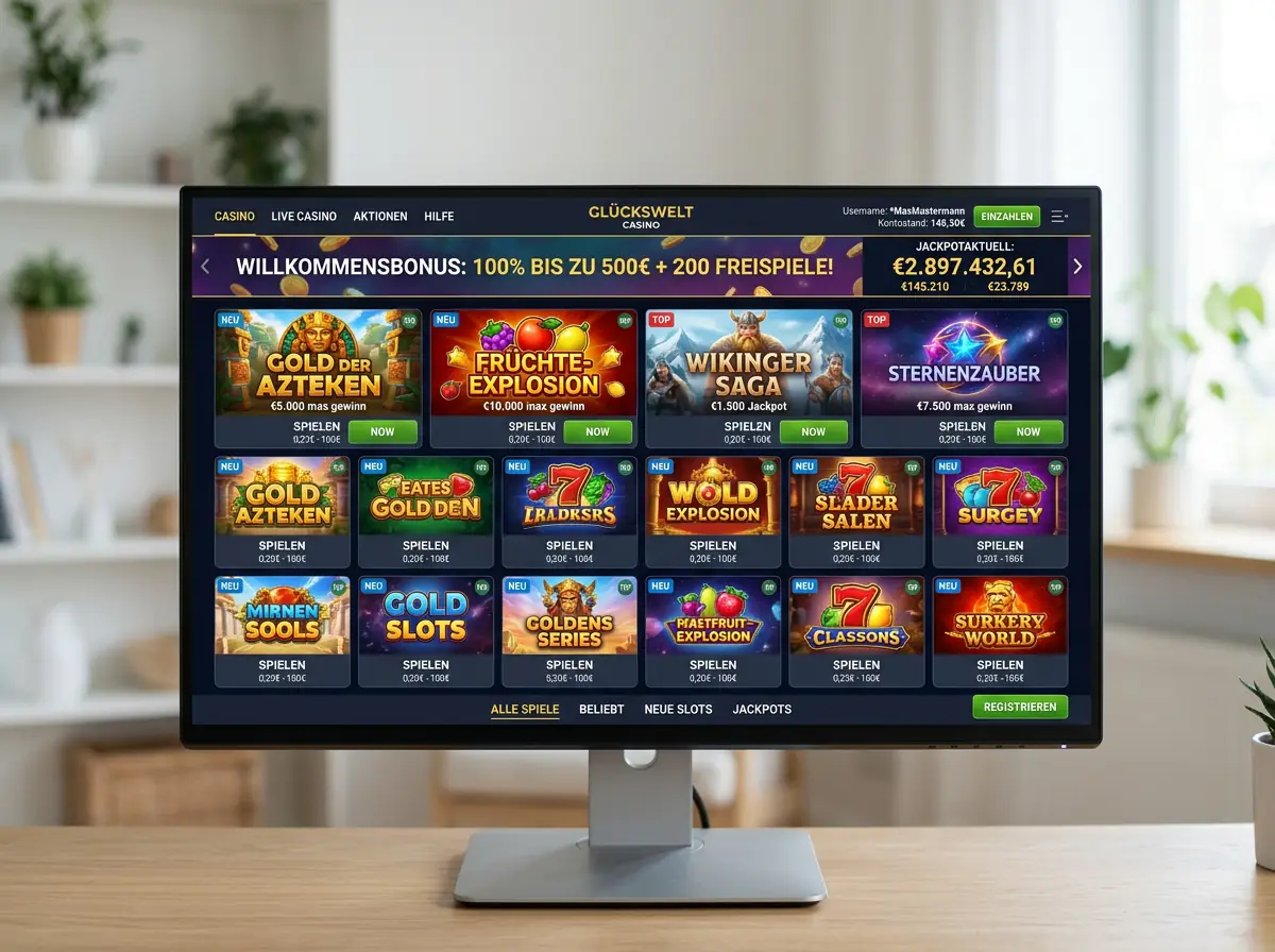 Spieleauswahl bei Rich Royal